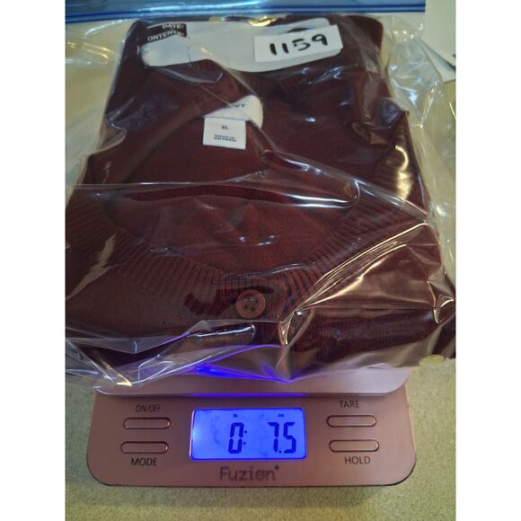 Old Navy Cardigan XL Golden Embroidered Polka-Dots Button Down Casual Preppy - Picture 11 of 11